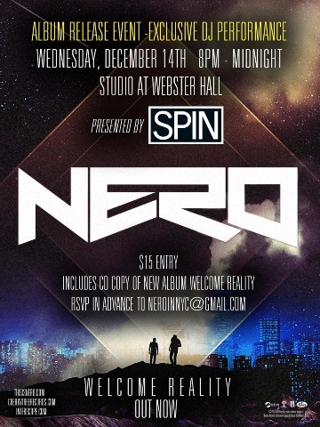 Nero 12 14 CONTEST: Nero SOLD OUT Webster Hall Ticket Giveaway