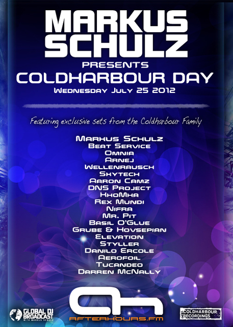 Afterhours.FM Coldharbour Day 25 07 2012 Markus Schulz Presents Coldharbour Day 2012