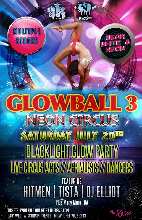 Milwaukee - Glowball 3: Neon Circus Blacklight Glow Party